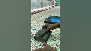 Artist in Action: Bold Colors on Wooden Blocks! #foryou #youtube