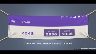 2048 game material demo screenshot 5