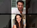 Giulio Berruti & Melanie Zanetti IG live Sept 9, 2021