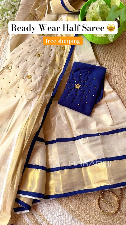 Half saree | Lehanga | Dhavani set #newarrivals #halfsarees #readytowearsaree from haradhi.com