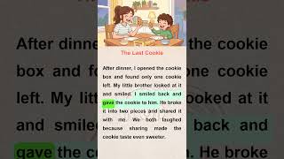 The Last Cookie 🍪 | Easy English Story for Beginners (A1–A2) | English Listening Practice