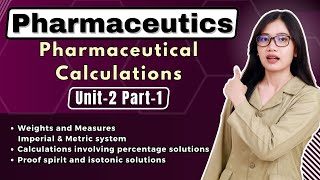 Information Pharmaceutical calculations | Pharmaceutics I | B Pharm 1st sem News