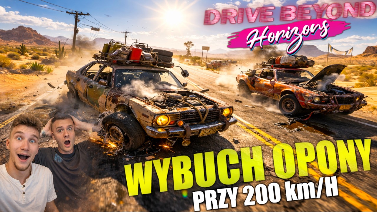 😱WYBUCHŁY MI OPONY!💥GRUZY NIE SĄ PRZYSTOSOWANE DO TAKICH PRĘDKOŚCI!😆 | Drive Beyond Horizons #5