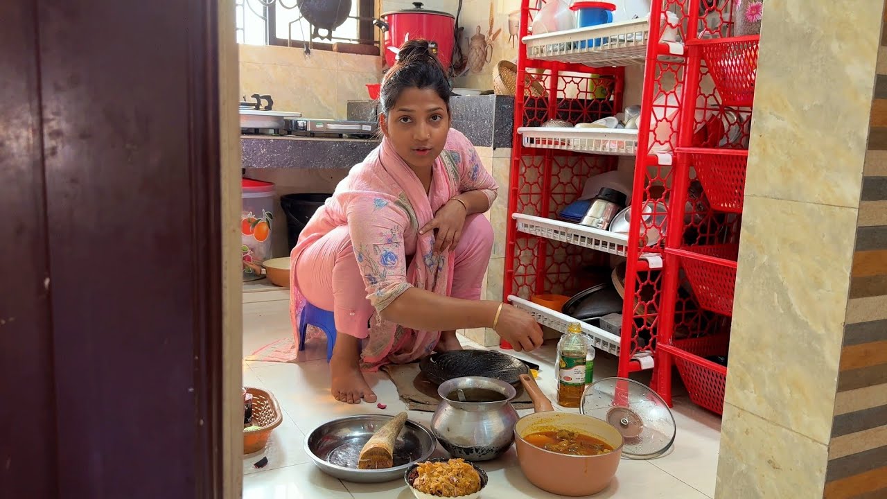 খালাতো বোন বেড়াতে আসবে তার জন্য ভর্তা ডাল আর গরুর গোস্ত রান্না করলাম আজ 