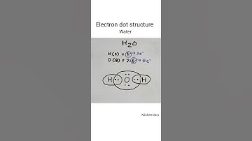 Electron dot structure of H2O l water electron dot structure l