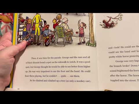 Me Reading Curious George Marches In The Parade