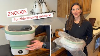ZNOOOE Portable washing machine great for travel! #washingmachine #portable washing machine