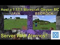 How to Host a 1.17.1 Minecraft GeyserMC Server with Aternos! (Java/Bedrock Crossplay)