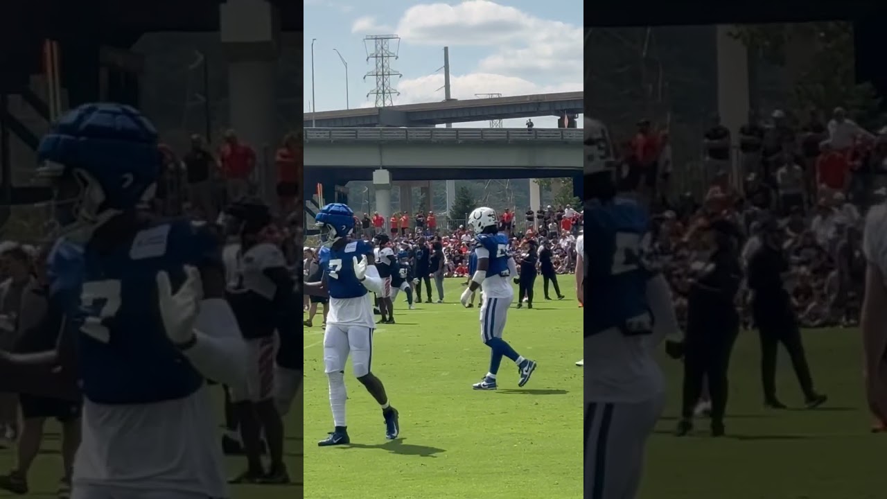 Bengals rookie punter Ryan Rehkow￼ works against the Colts in joint practice