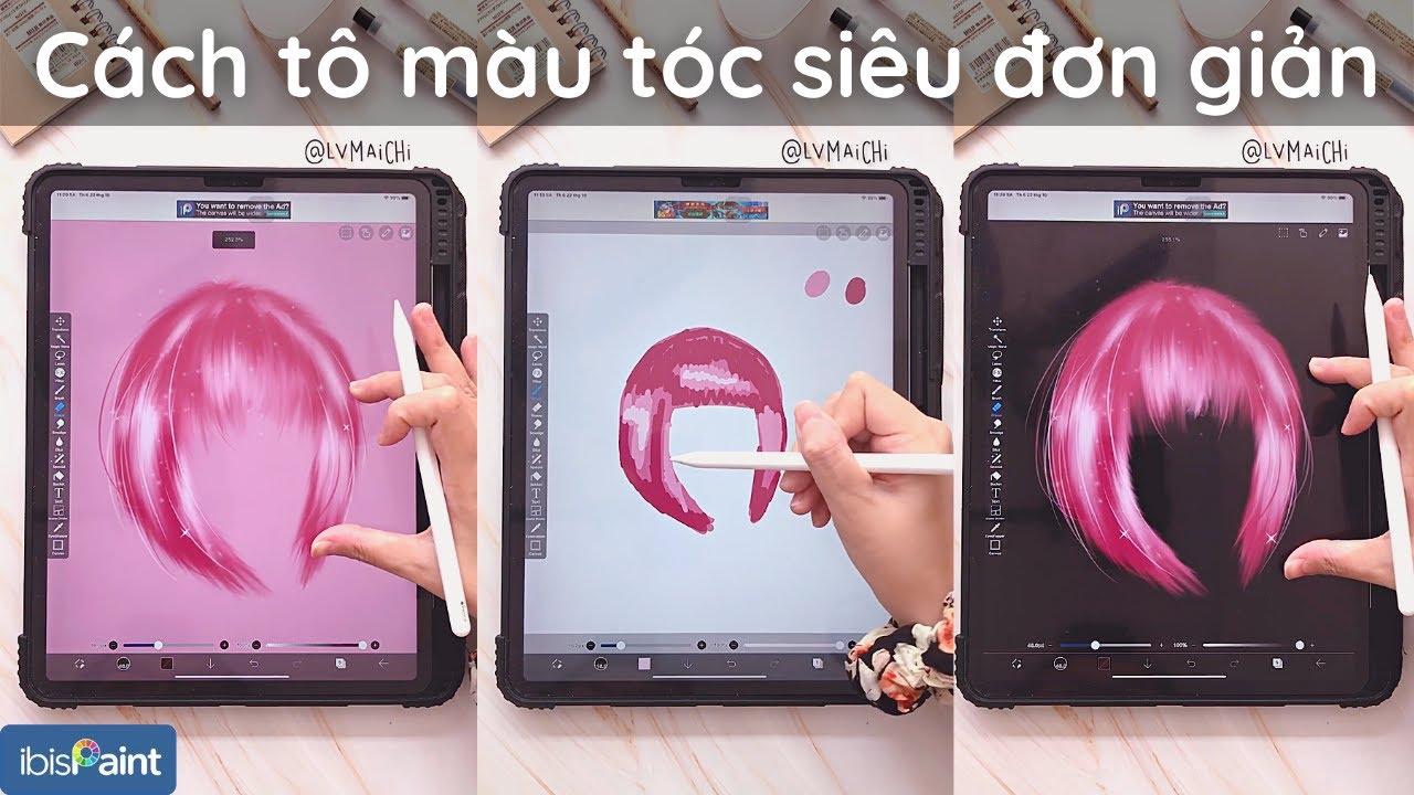 ???? VẼ TÓC ANIME trên ibis Paint X siêu đơn giản dành cho người mới ...