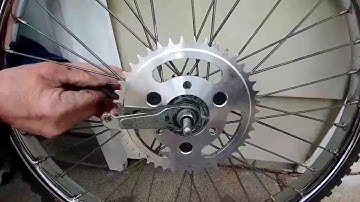 The Best Motorized Bicycle Part You Can Buy!! CNC Hub Sprocket Adapter *INSTALL*