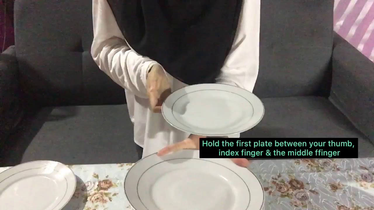 How to carry 3 plate and serve tray YouTube