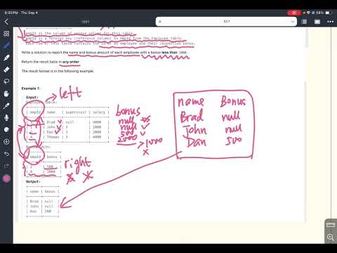 Leetcode TOP SQL 50 - Leetcode 577 Employee Bonus