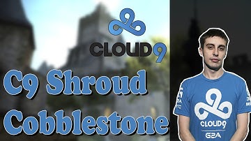 C9 Shroud playing CS:GO ESEA on cobblestone (twitch stream)
