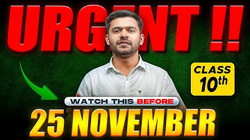 URGENT ‼️ Watch This Video Before 25 November | Class 10 Sanskrit 