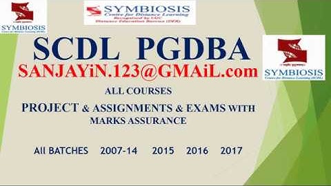 SCDL ASSINGMENTS SEM 2   SYMBIOSIS PUNE