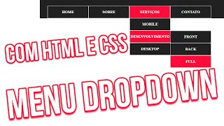 Creating a dropdown menu with HTML and CSS