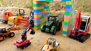 Construction Vehicles Pass Through The Magic Gate | Funny Stories Police Car Excavator | BIBO STUDIO