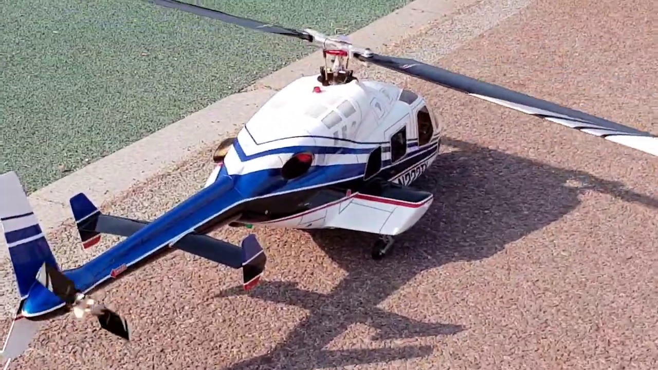 Bell222 rc Helicopter (Trex 700 conversion) YouTube
