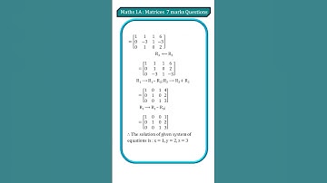 Matrices 7 marks important questions P - 7|Important 7 marks in matrices,#important questions