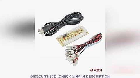 PC USB Encoder para Joystick Zero Delay Arcade Circuit Board Control Module adequado para 2 pinos MA