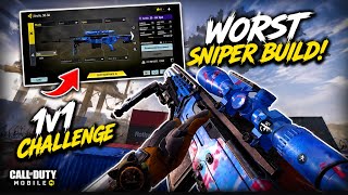 I wanted to challenge myself, so I asked my friend to make the worst sniper build possible.