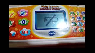 Vtech Write & Leran Creative Center Low Batteries By Miguel Lopez 🏠😊