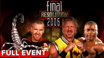 Final Resolution 2006 | FULL PPV| STING RETURNS He And Christian Cage v Jeff Jarrett And Monty Brown