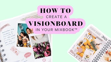 How to create a VISIONBOARD!  (scrapbooking & bujo inspiration)