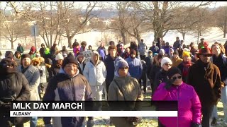 Albany marchers brave cold to honor Dr. Martin Luther King Jr.