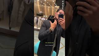 Чёрная парка MooRER с моей примеркой