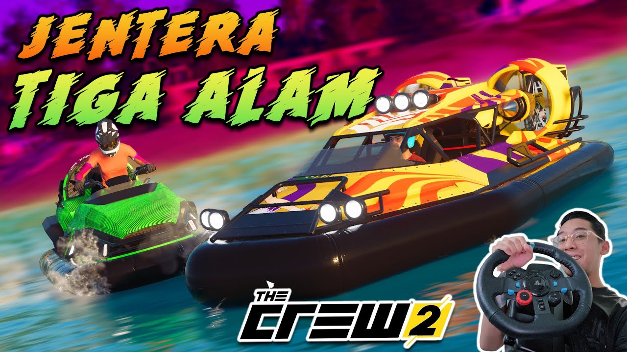 MISI MENCARI BUAYA MENGGUNAKAN HOVERCRAFT! - The Crew 2 (Bahasa Malaysia)