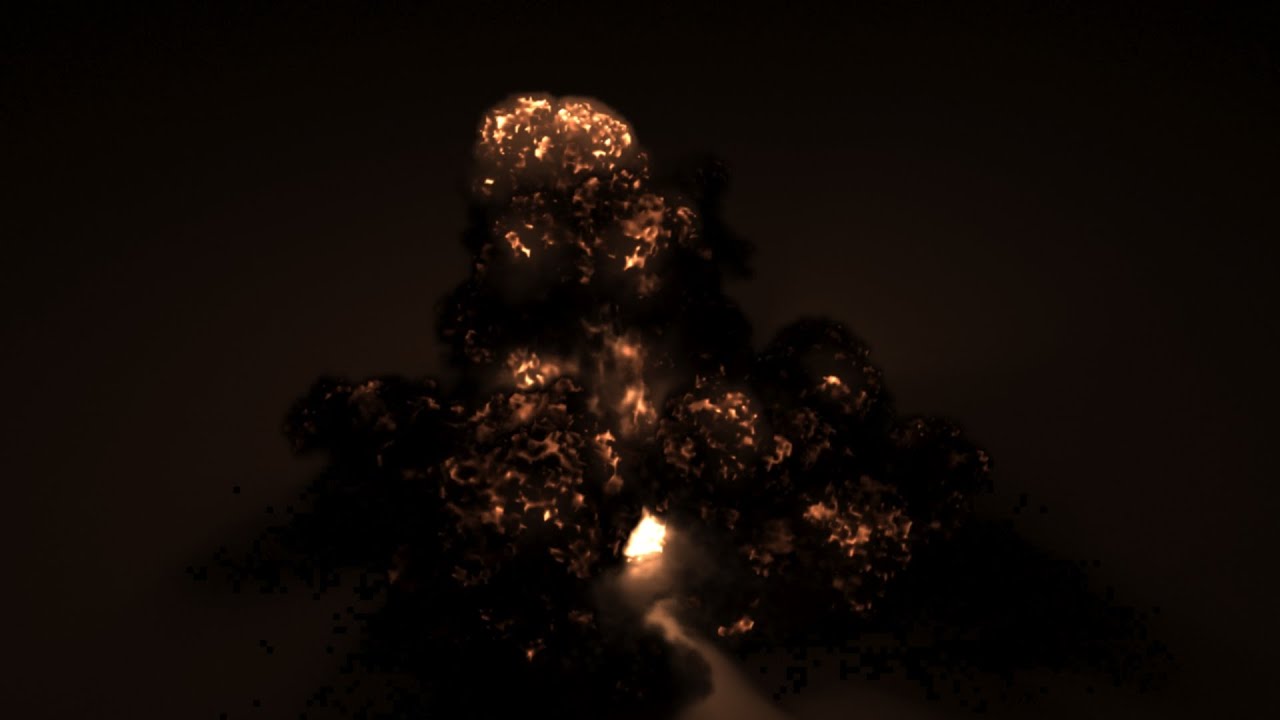 Phoenix FD 3ds Max explosion simulation