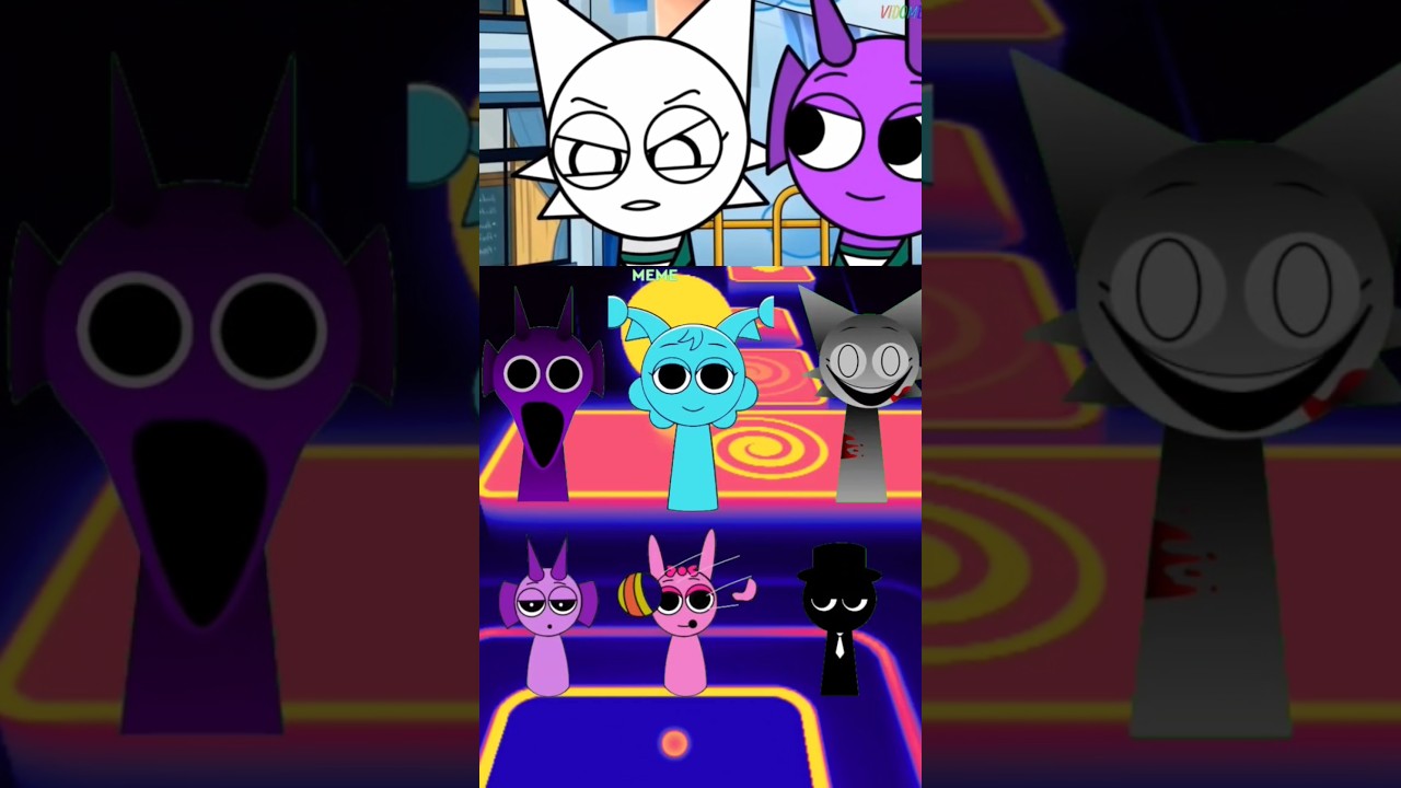 Tiles Hop x Sprunki Meme Crossover 🔥 Viral Game Edit! 