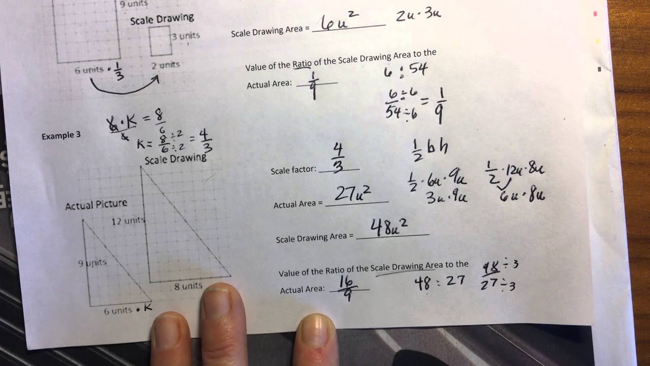 (part 1) Lesson 19 Computing Actual Areas From a Scale Drawing YouTube