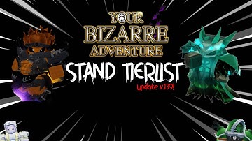[YBA] YBA STAND TIERLIST v1.39