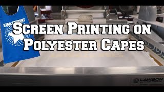 Screen Printing Polyester Performance Capes with Glow in The Dark Ink