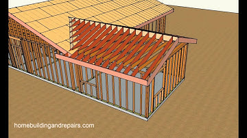 How To Attach Home Addition Roof Framing To Existing Sloping Roof