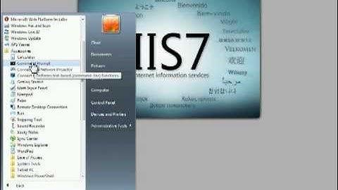 Installing Web Server in win7