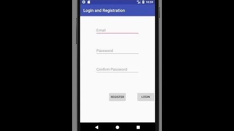 Login and Register |  Sqlite Database | Android Studio | Part 1