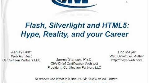 HTML5 versus Flash and Silverlight