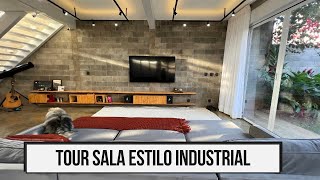 Tour por nossa sala estilo industrial!