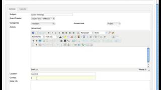 Create new Events in JEvents Joomla