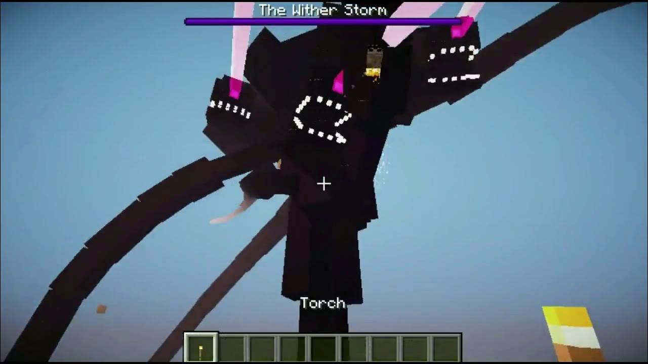 Progress on my Wither Storm addon. I can't get the other two heads to mount  the body for some reason. (explanation in comments.) : r/MinecraftCommands