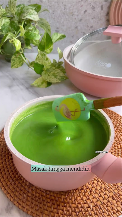 Puding cendol pandan #steincookware #pudingkekinian #puding #reseppuding