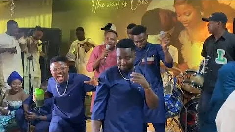 MOMENT KUNLE AFOD, OMOBANKE, MONSURU, TAKE OVER ADENIYI JOHNSON&WIFE NAMING CEREMONY AS OTHERS WATCH