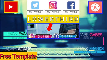 Cara membuat LOWER THIRD SEDERHANA Di Android🔥 bisa pakai selamanya  || KINEMASTER Tutorial