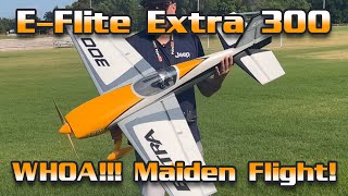 WHOA!!! E-Flite Extra 300 1.3m Maiden flight