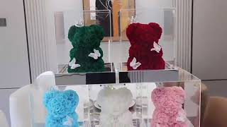 Big Red Teddy Bear Valentines Day Gift Eternal Flower Rose Bear For Preserved Rose Buy Bear Valent