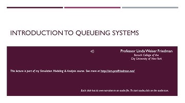 A Brief Review of Queueing Systems - Lecture
